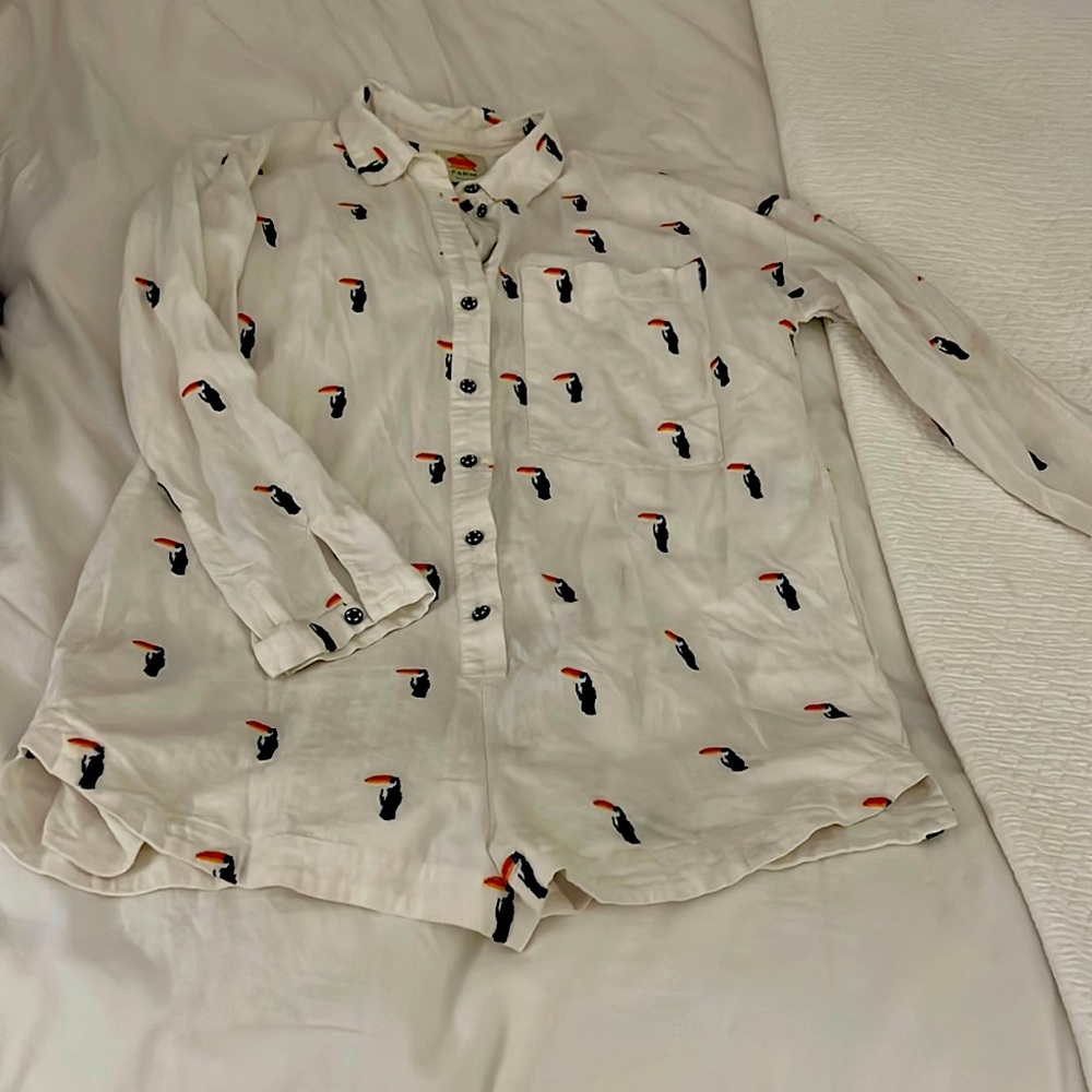 Farm Rio Toucan Romper size Medium